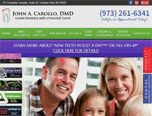 Tablet Screenshot of drjohncarollo.com
